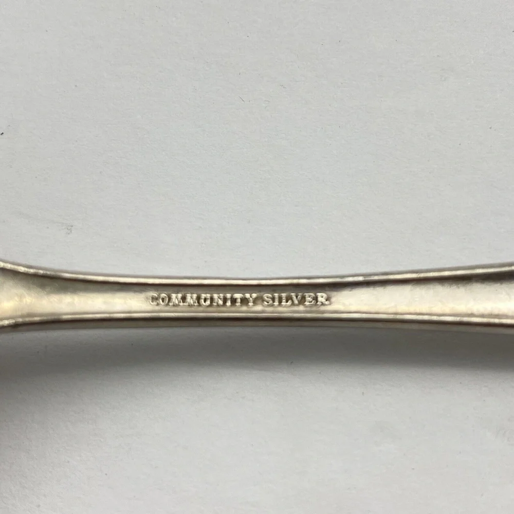 Antique 1910 Oneida Community Sheraton‎ Teaspoons 4 Set Silverplate VTG Ornate